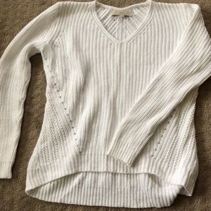 White spring sweater